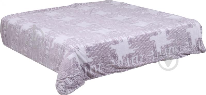 Покривало декоративне Brooklin 160x200 см La Nuit білий із фіолетовим - фото 1 Покривало декоративне Brooklin 160x200 см La Nuit білий із фіолетовим - фото 1