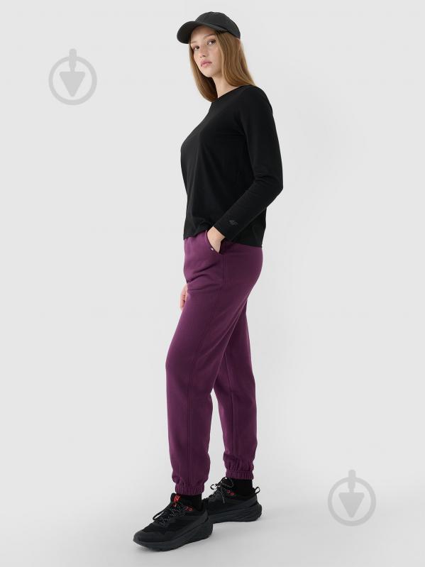 Штани 4F TROUSERS CAS F1013 4FWSS25TTROF1013-50S р. XS фіолетовий - фото 4