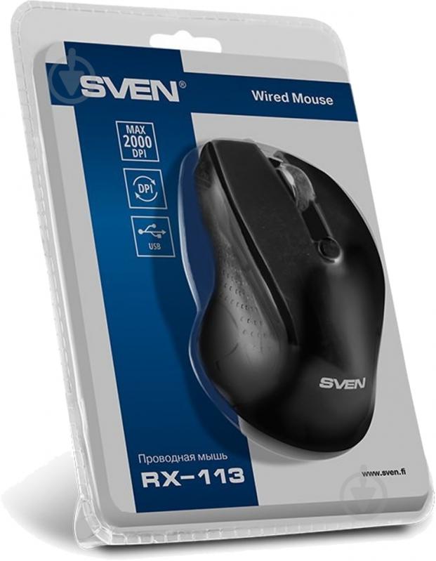 Мышка Sven RX-113 Black USB (530110) - фото 7