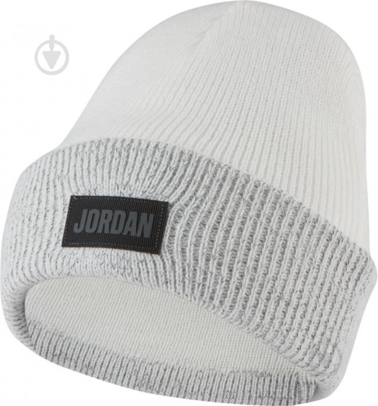Шапка Jordan Cuffed Beanie Reflect CW6405-100 р.one size білий - фото 1