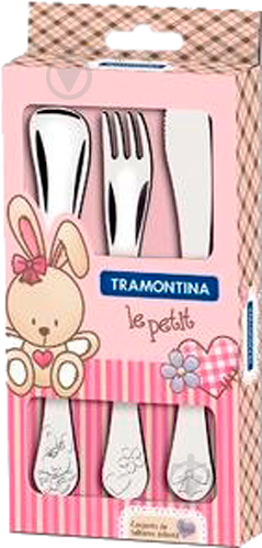 Набір столових приборів дитячий Baby Le Petit pink 3 шт. 66973/005 Tramontina - фото 3