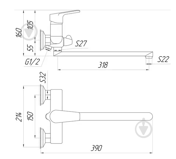 Смеситель для ванны DOMINO BILBAO DBB-208 - фото 6 Смеситель для ванны DOMINO BILBAO DBB-208 - фото 6