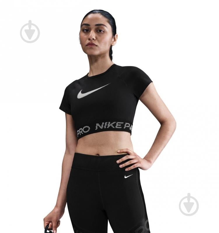 Топ Nike W NP DF SS TOP TT GRX HV3673-010 р.L черный - фото 1