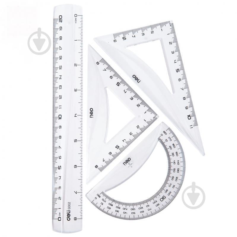 Набор линеек 4 предмета G00412 Deli - фото 2