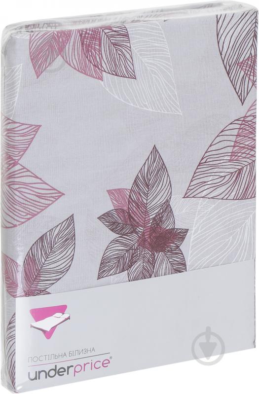 Комплект постільної білизни Leaf 1,5 рожевий із сірим UP! (Underprice) - фото 3 Комплект постільної білизни Leaf 1,5 рожевий із сірим UP! (Underprice) - фото 3
