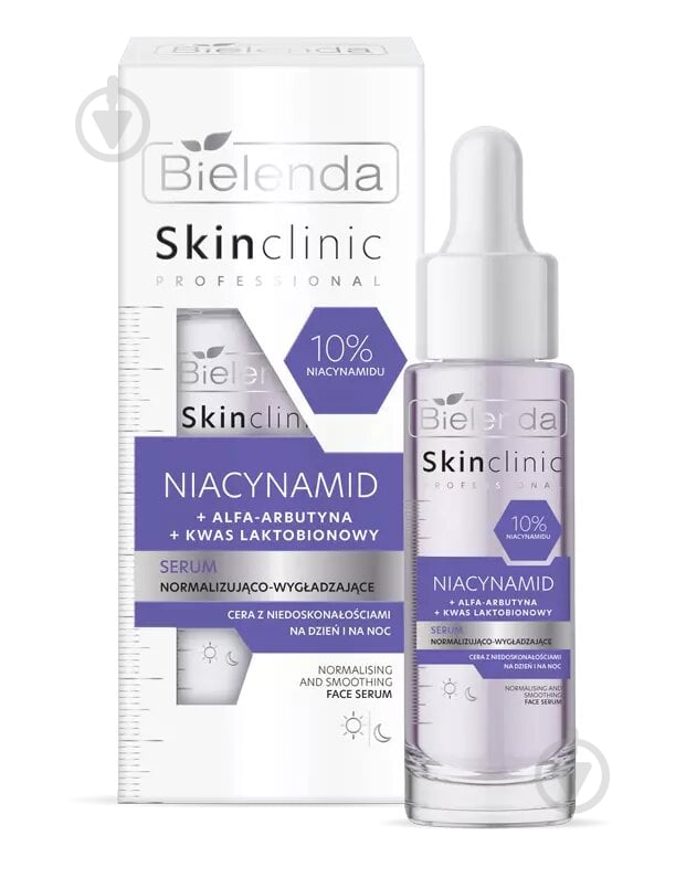 Сыворотка для лица Bielenda нормализация и разглаживание Skin Clinic Professional Niacynamid 30 мл - фото 1