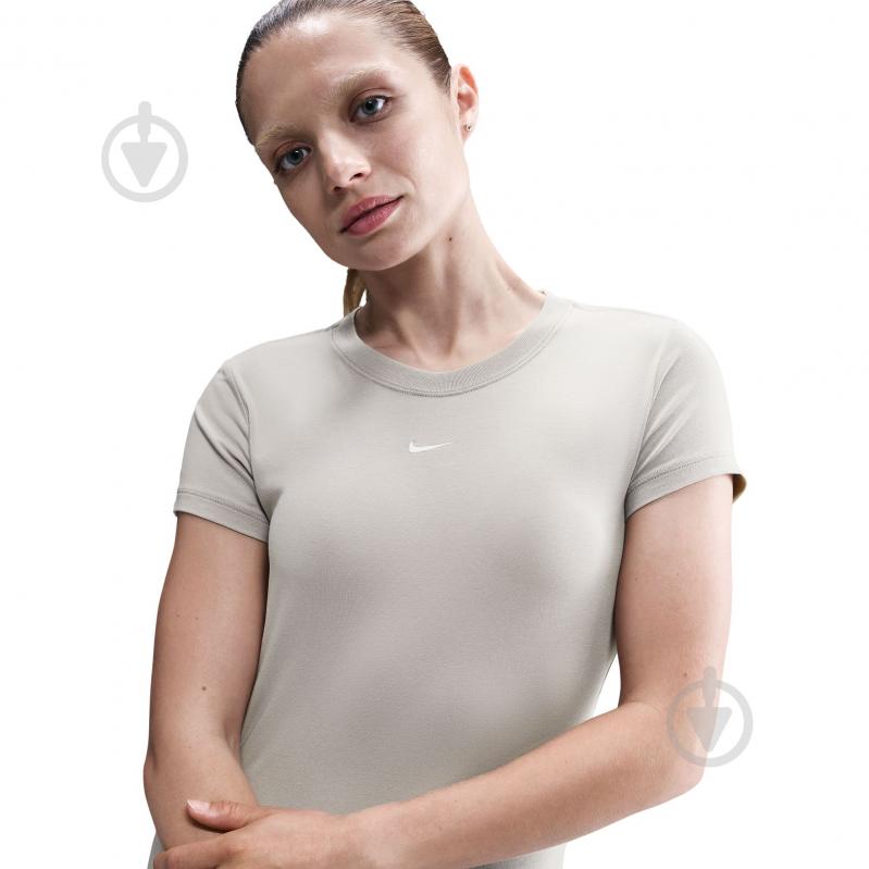 Футболка Nike W NSW NK CHLL KNT MD CRP FV5508-009 р.L бежевый - фото 4 Футболка Nike W NSW NK CHLL KNT MD CRP FV5508-009 р.L бежевый - фото 4