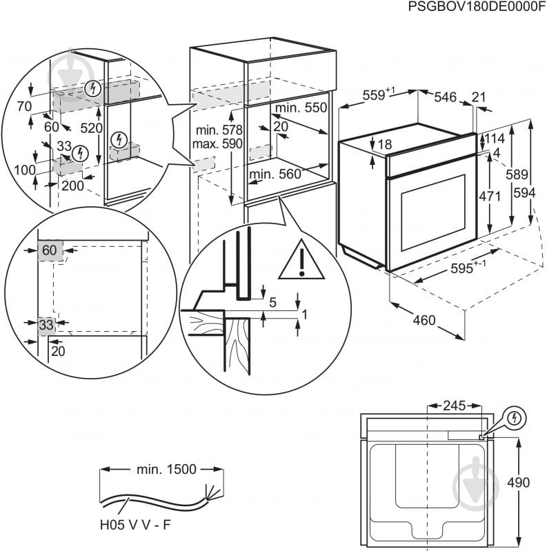 Духова шафа Electrolux OKD5C51V - фото 10