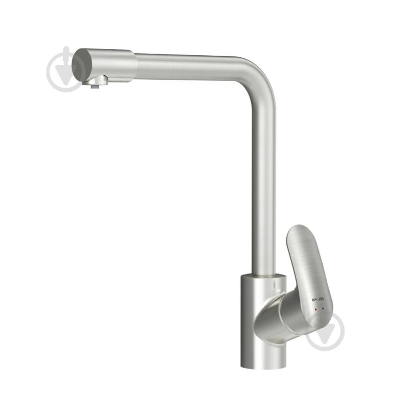 Смеситель для кухни AM.PM с каналом для питьевой воды L-излив сатин F8005711 Like - фото 1 Смеситель для кухни AM.PM с каналом для питьевой воды L-излив сатин F8005711 Like - фото 1