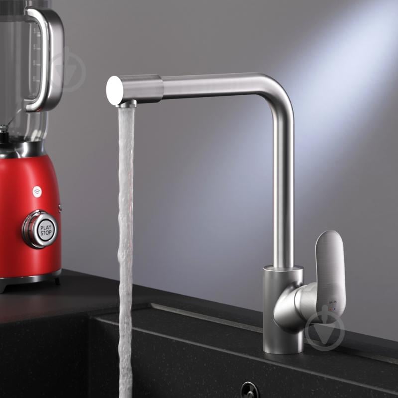 Смеситель для кухни AM.PM с каналом для питьевой воды L-излив сатин F8005711 Like - фото 4 Смеситель для кухни AM.PM с каналом для питьевой воды L-излив сатин F8005711 Like - фото 4