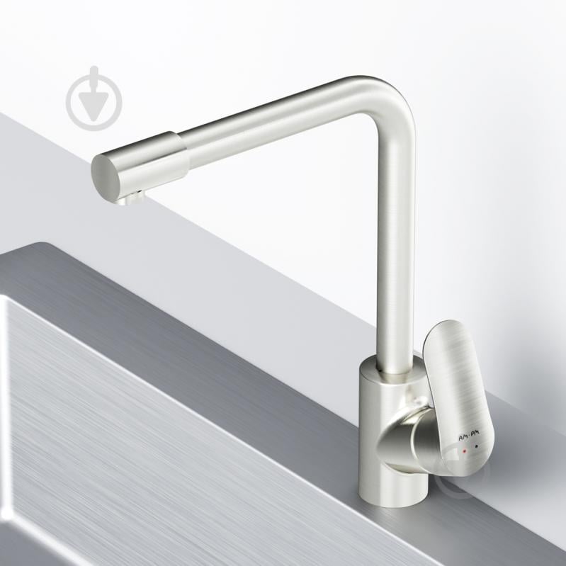 Смеситель для кухни AM.PM с каналом для питьевой воды L-излив сатин F8005711 Like - фото 5 Смеситель для кухни AM.PM с каналом для питьевой воды L-излив сатин F8005711 Like - фото 5