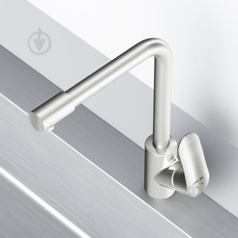 Смеситель для кухни AM.PM с каналом для питьевой воды L-излив сатин F8005711 Like - фото 6 Смеситель для кухни AM.PM с каналом для питьевой воды L-излив сатин F8005711 Like - фото 6