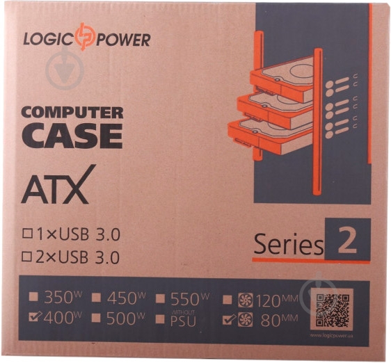 Корпус LogicPower 2010-400W Black LP9129 - фото 8
