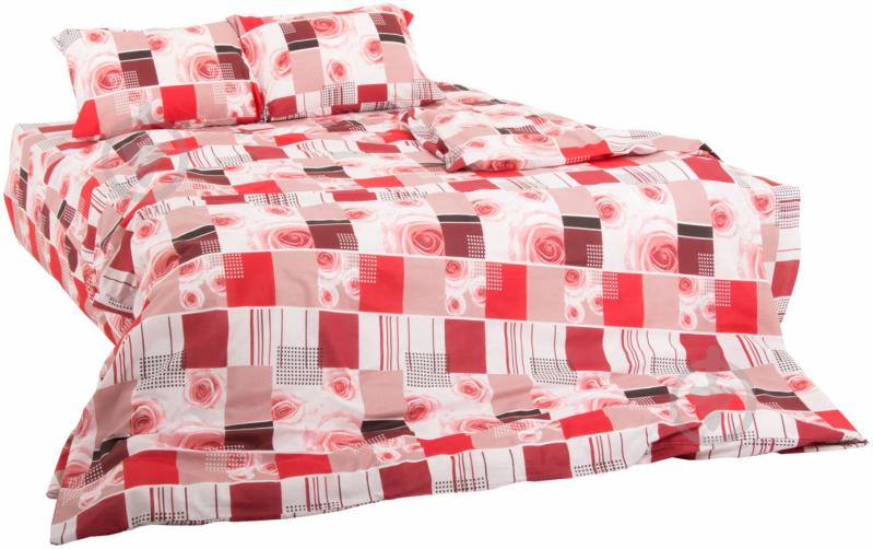 Комплект постельного белья Пріма 2,0 красный UP! (Underprice) - фото 1