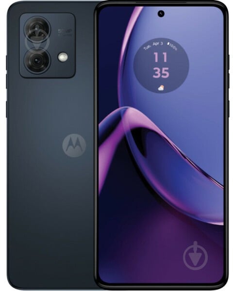 Смартфон Motorola G84 12/256GB midnight blue (1002143) - фото 1