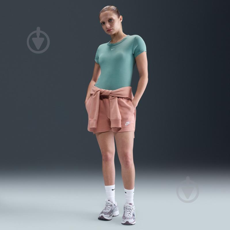 Футболка Nike W NSW NK CHLL KNT MD CRP FV5508-018 р.M зеленый - фото 8