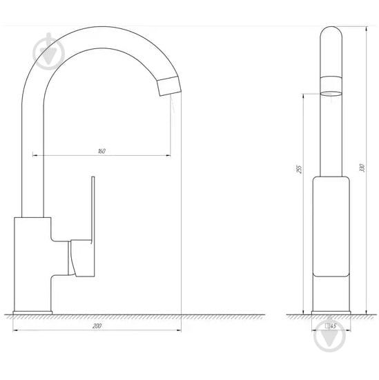 Змішувач для кухні DOMINO MALIBU DMM-203L - фото 4