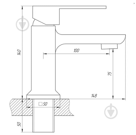 Змішувач для умивальника DOMINO MALIBU DMM-401 - фото 4