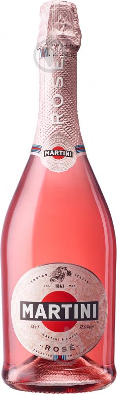 Вино игристое Martini Rose полусухое 0,75 л - фото 1