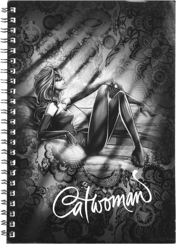 Зошит шкільний Catwoman WB3 96 аркушів клітинка А5 Поділля - фото 1