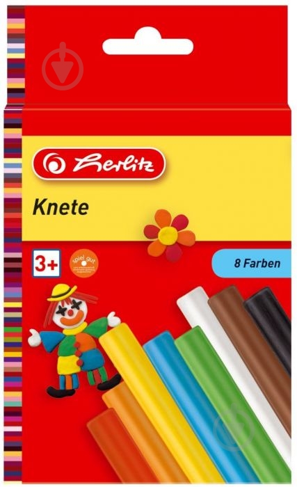 Пластилин 8 цветов, 160 г Herlitz - фото 1