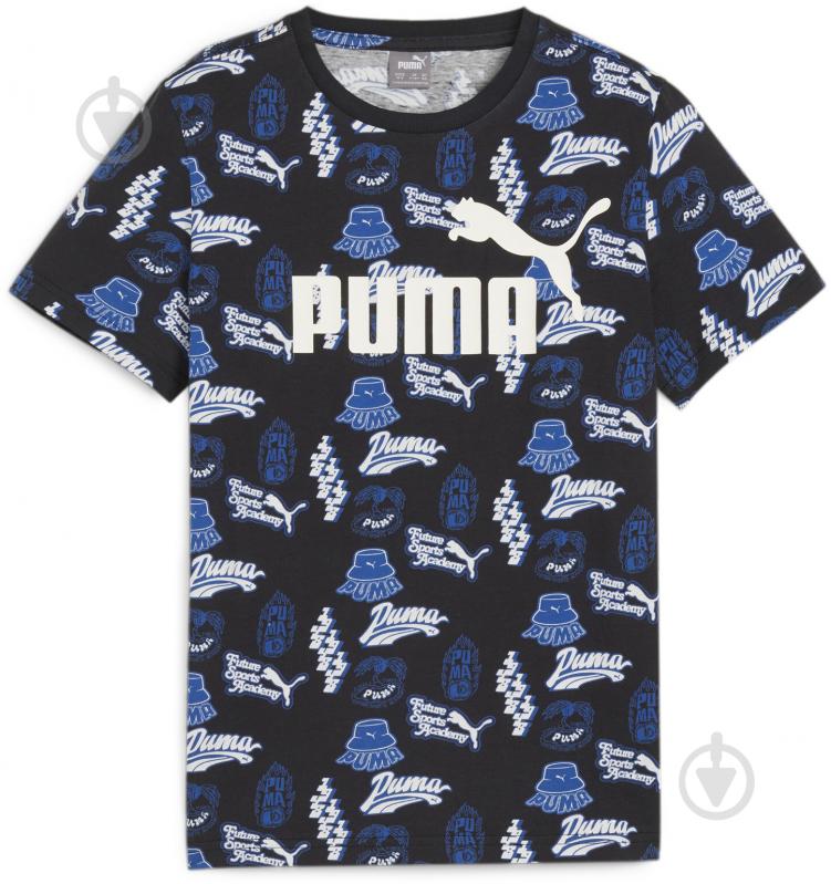 Футболка Puma ESS+ MID 90S AOP TEE B 67923901 р.128 разноцветный - фото 1