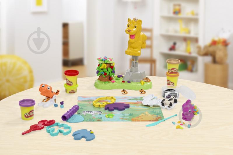 Набір для творчості Play-Doh з масою для ліплення Лев та друзі F7221 - фото 10