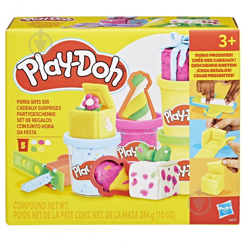 Набір для творчості Play-Doh з масою для ліплення Подарунки для вечірки G0525 - фото 5 Набір для творчості Play-Doh з масою для ліплення Подарунки для вечірки G0525 - фото 5