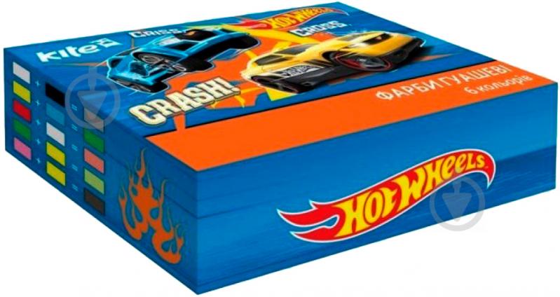 Фарба гуашева 6 кольорів, по 20 мл., Hot Wheels, HW17-062 Hot Wheels - фото 2