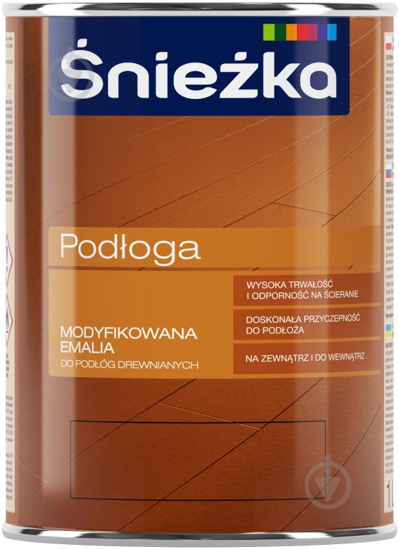 Емаль Sniezka для підлоги Podloga горіх середній глянець 1 л - фото 1