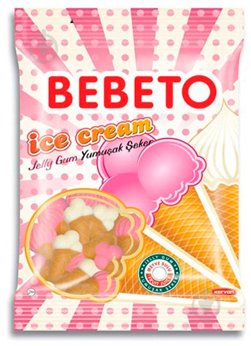 Цукерки жувальні BEBETO Морозиво 80 г - фото 1
