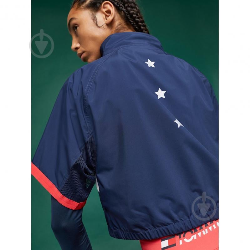 Куртка жіноча Tommy Hilfiger BLOCKED STARS 1/2 ZIP SHELL S10S100267401 р.XS темно-синя - фото 3