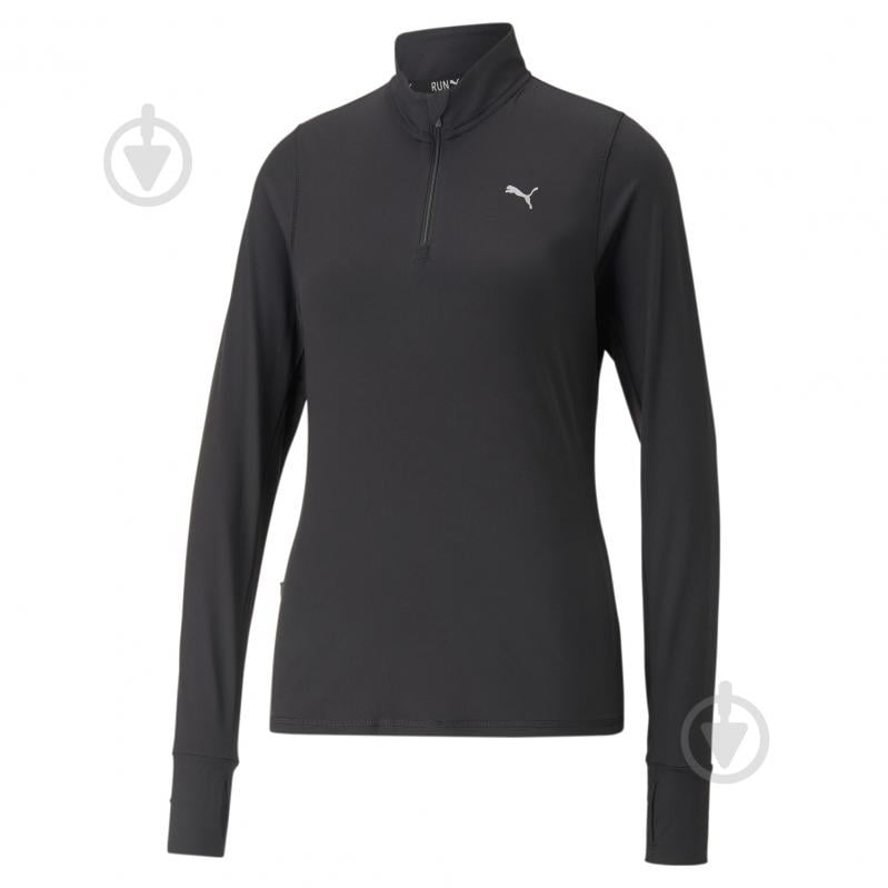 Джемпер Puma RUN FAVORITE 1/4 ZIP W 52317001 р.XS чорний - фото 1