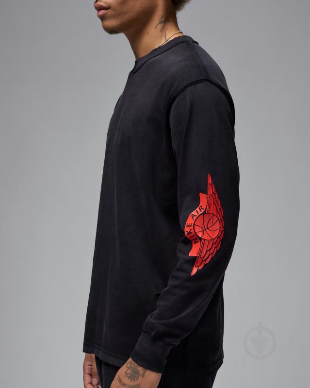 Футболка Jordan RARE AIR WSH 85 LS CREW IB3134-010 р.M черный - фото 4