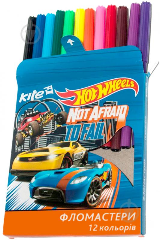 Набор фломастеров Hot Wheels HW17-047, 12 цветов KITE - фото 2