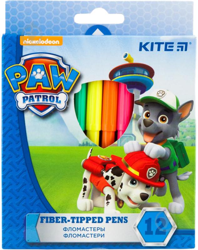 Набір фломастерів Paw Patrol PAW18-047, 12 кольорів KITE - фото 1