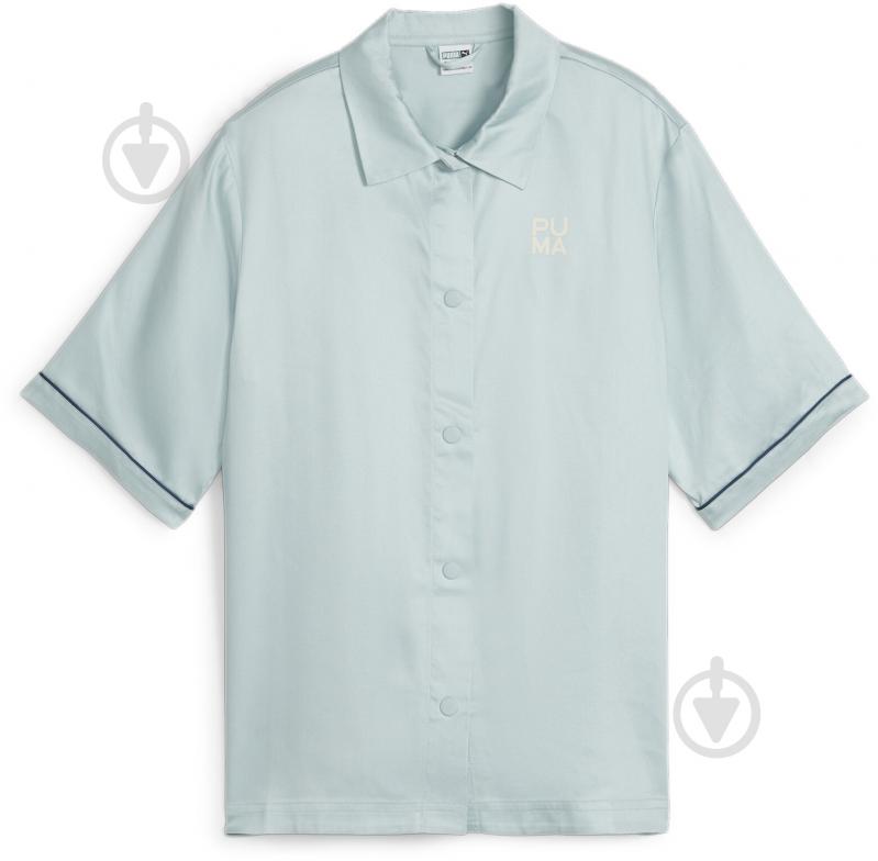 Поло Puma INFUSE WOVEN SHIRT 62431222 р.L блакитний - фото 1