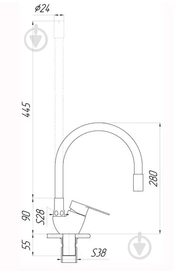 Смеситель для кухни Globus Lux MAIN SM-203SG - фото 6 Смеситель для кухни Globus Lux MAIN SM-203SG - фото 6