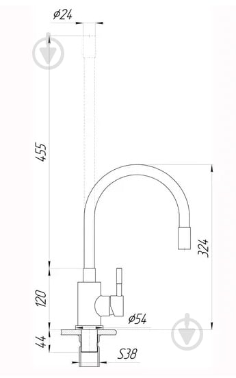 Смеситель для кухни EcoMix SBT3-203SG - фото 6 Смеситель для кухни EcoMix SBT3-203SG - фото 6
