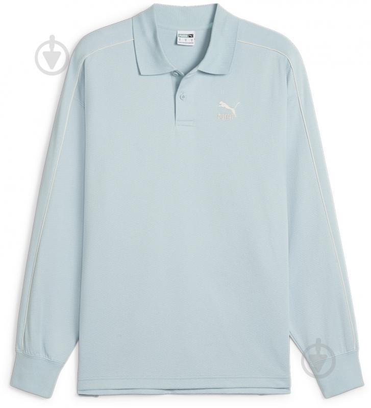 Футболка Puma T7 POLO CREW DK 62433222 р.2XL голубой - фото 1