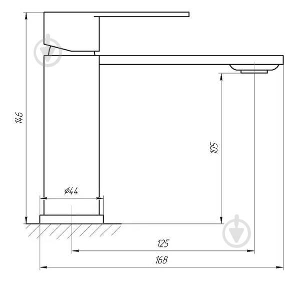 Смеситель для умывальника Globus Lux RING SR-101 - фото 4 Смеситель для умывальника Globus Lux RING SR-101 - фото 4