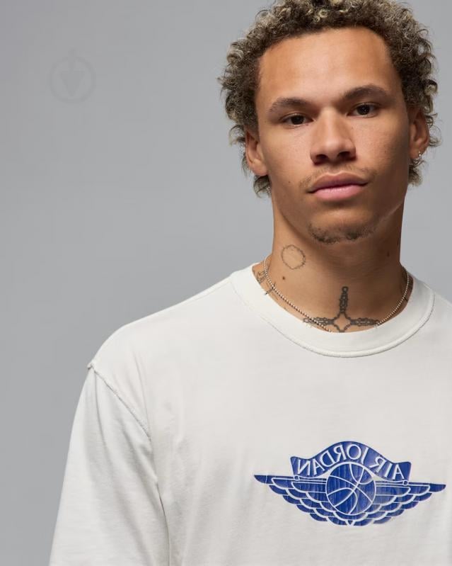 Футболка Jordan RARE AIR WSH 85 SS CREW IB3130-133 р.XL белый - фото 3