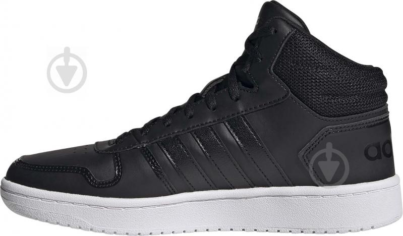 Кросівки жіночі демісезонні Adidas HOOPS 2.0 MID FY6022 р.39 1/3 біло-чорні - фото 6