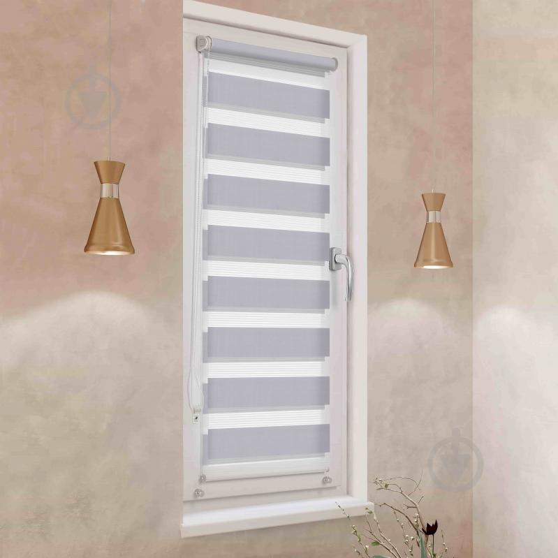 Ролета міні день-ніч Rollotex з фіксацією під нахил BH 213 Сіра 76x190 см - фото 2 Ролета міні день-ніч Rollotex з фіксацією під нахил BH 213 Сіра 76x190 см - фото 2