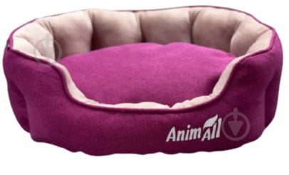 Лежанка AnimAll Royal Velours M Fuchsia 53х47х21 см фуксия - фото 1