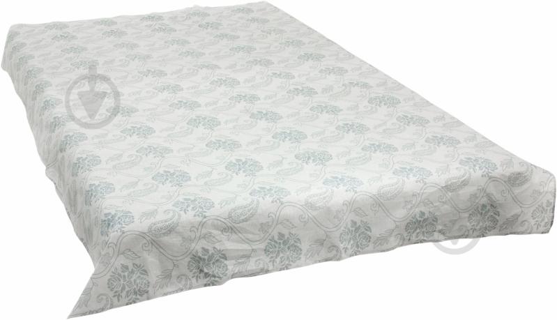 Простынь Вензель 210x145 см серый - фото 1