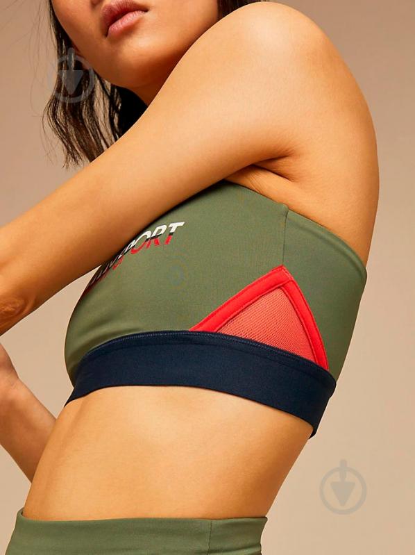 Бра Tommy Hilfiger BLOCKED BRA MID LOGO S10S100264302 р.S оливковый - фото 5 Бра Tommy Hilfiger BLOCKED BRA MID LOGO S10S100264302 р.S оливковый - фото 5