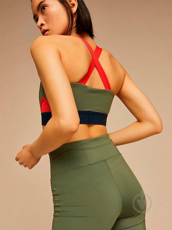 Бра Tommy Hilfiger BLOCKED BRA MID LOGO S10S100264302 р.XS оливковый - фото 6
