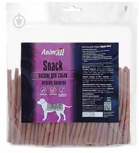 Снеки AnimAll кролячі палички 500 г (2000981202590) - фото 1