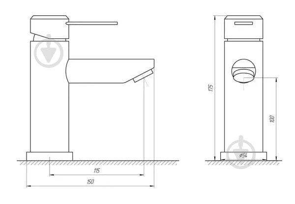 Смеситель для умывальника Globus Lux WIEN SBT2-101 - фото 5 Смеситель для умывальника Globus Lux WIEN SBT2-101 - фото 5